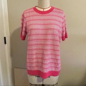 Cos knit top sweater with short sleeve